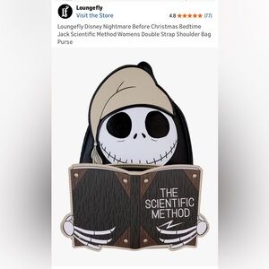 Loungefly Disney Nightmare Before Christmas Bedtime Jack Scientific Backpack